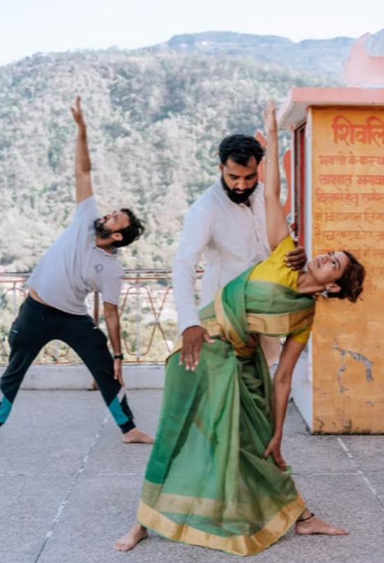 Yoga class at Arya Yog Peeth